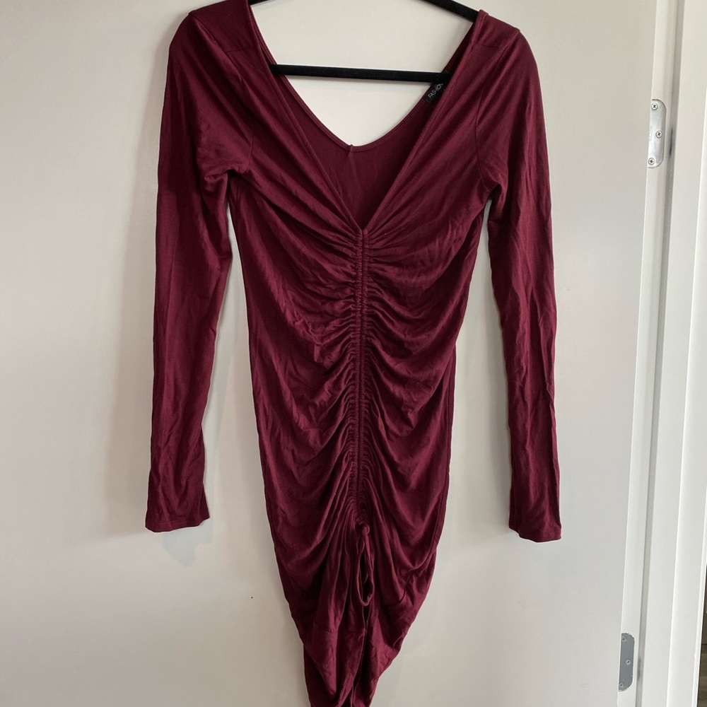 Fashion Nova Ruched Mini Dress